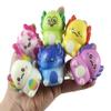 6 MINI 2" Axolotl Slow Rise Squishy Toys - Memory Foam Party Favors, Fidgets, Prizes, OT (Random Colors) (6 Axolotls (Random Colors)) view 1