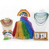 200PCS Pride Accessories, Rainbow Pride Beads Necklace Accessories, 6 Kinds of Metallic Beads Necklace Bulk, Gay Lesbian Pride Necklace, Costumes Decor for Pride Month Parade Throws Party Favors view 2