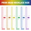 200PCS Pride Accessories, Rainbow Pride Beads Necklace Accessories, 6 Kinds of Metallic Beads Necklace Bulk, Gay Lesbian Pride Necklace, Costumes Decor for Pride Month Parade Throws Party Favors view 4