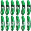 Jexine 12 Pcs 20 Inch Inflatable Pickle Cucumber Funny Pool Float Gifts Inflatable Pickle for Summer Swimming Party Favors Decorations Veggies Decor view 1