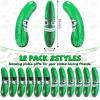 Jexine 12 Pcs 20 Inch Inflatable Pickle Cucumber Funny Pool Float Gifts Inflatable Pickle for Summer Swimming Party Favors Decorations Veggies Decor view 3