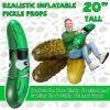 Jexine 12 Pcs 20 Inch Inflatable Pickle Cucumber Funny Pool Float Gifts Inflatable Pickle for Summer Swimming Party Favors Decorations Veggies Decor view 4