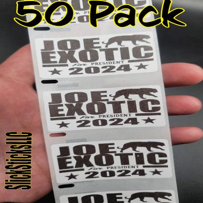 50PCS Joe Exotic for President 2024 Stickers Bulk lot