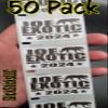 50PCS Joe Exotic for President 2024 Stickers Bulk lot view 1