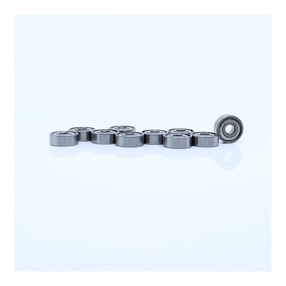 DOLUNTO R2-6ZZ ABEC-1 Bearing (100PCS) 1/8x3/8x9/64 inch Miniature Ball Bearings Compatible with RC Models
