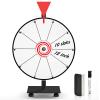 abitcha 12 inch Spinning Prize Wheel - 10 Slots White Tabletop Spinner - Heavy Duty Base Roulette Wheel for Carnival, Trade Show, Win Fortune Spin Games view 1