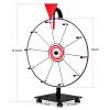 abitcha 12 inch Spinning Prize Wheel - 10 Slots White Tabletop Spinner - Heavy Duty Base Roulette Wheel for Carnival, Trade Show, Win Fortune Spin Games view 3