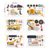 24 Sheets Make Your Own Construction Stickers Make A Face Stickers for Kids Toddlers with Trucks DIY Craf Kids Truck Themed Birthday Truck Party Supplies view 3