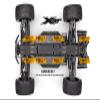 TRAXXAS XRT 8S Stainless Steel Chassis Protection Plate set - GPM XRTZSP1A view 3