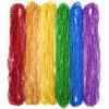 EOBOH 50PCS Pride Stuff, Gay Pride Beads Accessories, 6 Kinds of Metallic Rainbow Beads Necklace Bulk, LGBTQ Pride Necklace for Women Men, Costumes Decor for Pride Month Parade Throws Party Favors view 1
