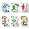 24 Sheets Make Your Own Robot Stickers Make A Face Stickers for Kids Toddlers with Robots DIY Craft Kids Party Favor Supplies Crafts view 2
