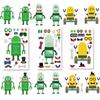 24 Sheets Make Your Own Robot Stickers Make A Face Stickers for Kids Toddlers with Robots DIY Craft Kids Party Favor Supplies Crafts view 4