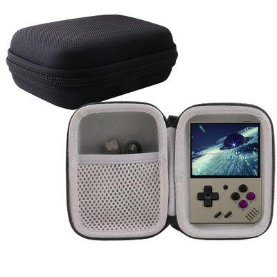 WERJIA Hard Portable Travel Case for Miyoo Mini Plus Handheld Game Console ( Black) (black)
