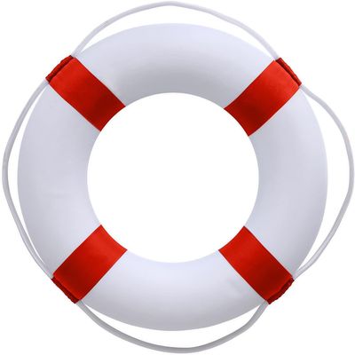 20 Inch / 50cm Pool Safety Life Preserver Throw Ring Buoy- Swim Foam Rings for Swimming Pool Wall Decoration