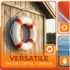 20 Inch / 50cm Pool Safety Life Preserver Throw Ring Buoy- Swim Foam Rings for Swimming Pool Wall Decoration view 4