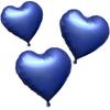10Pcs 18 Inch Navy Blue Heart Balloons Helium Balloons Blue Heart Balloons Foil Blue Foil Balloons Heart Blue Birthday Decorations Blue Balloons view 4