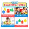 Letters Learning Matching Game | Fine Motor Skills Toy Set for Toddlers | 26 Alphabet Learning Toys with 52 pcs Nuts and Bolts Sorting & Stacking Toys, ABC learning Educational Montessori Toy for Kids view 2