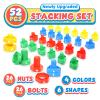 Letters Learning Matching Game | Fine Motor Skills Toy Set for Toddlers | 26 Alphabet Learning Toys with 52 pcs Nuts and Bolts Sorting & Stacking Toys, ABC learning Educational Montessori Toy for Kids view 4