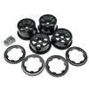 FLMLF Plastic Wheel hub/Rim Completely Set Fit 1/5 RC Buggy HPI Baja ROVAN KM 5B RC CAR Parts view 2