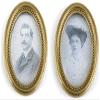 1:12 Dollhouse Miniature Couple Pictures Frame Wall Decoration 2pcs Dolls House Accessories Decor Attractive Processed view 1