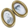 1:12 Dollhouse Miniature Couple Pictures Frame Wall Decoration 2pcs Dolls House Accessories Decor Attractive Processed view 2