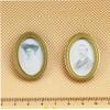1:12 Dollhouse Miniature Couple Pictures Frame Wall Decoration 2pcs Dolls House Accessories Decor Attractive Processed view 4