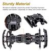 CrazyHobby Aluminum Skid Plate Transmission Mount Heavy Duty for TRX4M K10 High Trail F150 Bronco Defender 1/18 Crawler Car Upgrades (Black Silver) view 2
