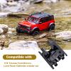CrazyHobby Aluminum Skid Plate Transmission Mount Heavy Duty for TRX4M K10 High Trail F150 Bronco Defender 1/18 Crawler Car Upgrades (Black Silver) view 3