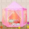Senodeer Princess Tent for Girls with Big Star Lights, Kids Playhouse Castle Play Tent, Birthday Girl Gift, Indoor Princess Game (Pink, Big Star Lights) view 3