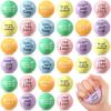 Wettarn 30 Pcs Motivational Stress Balls for Teens and Adults 1.97'' Colorful Foam Inspirational Quotes Stress Balls Hand Exercise Toys Employee Appreciation Gift for Anxiety Relieve(Candy Color) view 1