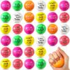 Wettarn 30 Pcs Motivational Stress Balls for Teens and Adults 1.97'' Colorful Foam Inspirational Quotes Stress Balls Hand Exercise Toys Employee Appreciation Gift for Anxiety Relieve (Fresh Color) view 1