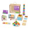 TOOKYLAND Montessori Toys for 1 Year Old, 8 in 1 Learning Educational Set Wooden Toys (Includes Stacking Cups, 3-in-1 Educational Box, Pound Bench, Shape Puzzle and More) view 1