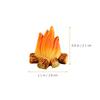 20Pcs Miniature Campfire Model Fire Landscaping Props Dollhouse Fire Ornament Miniature Fake Decoration Handicraft Resin Fake Mini Beads view 2