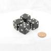 Black Dice with White Pips Squared Corners 19mm (3/4in) Pack of 4 Wondertrail view 1