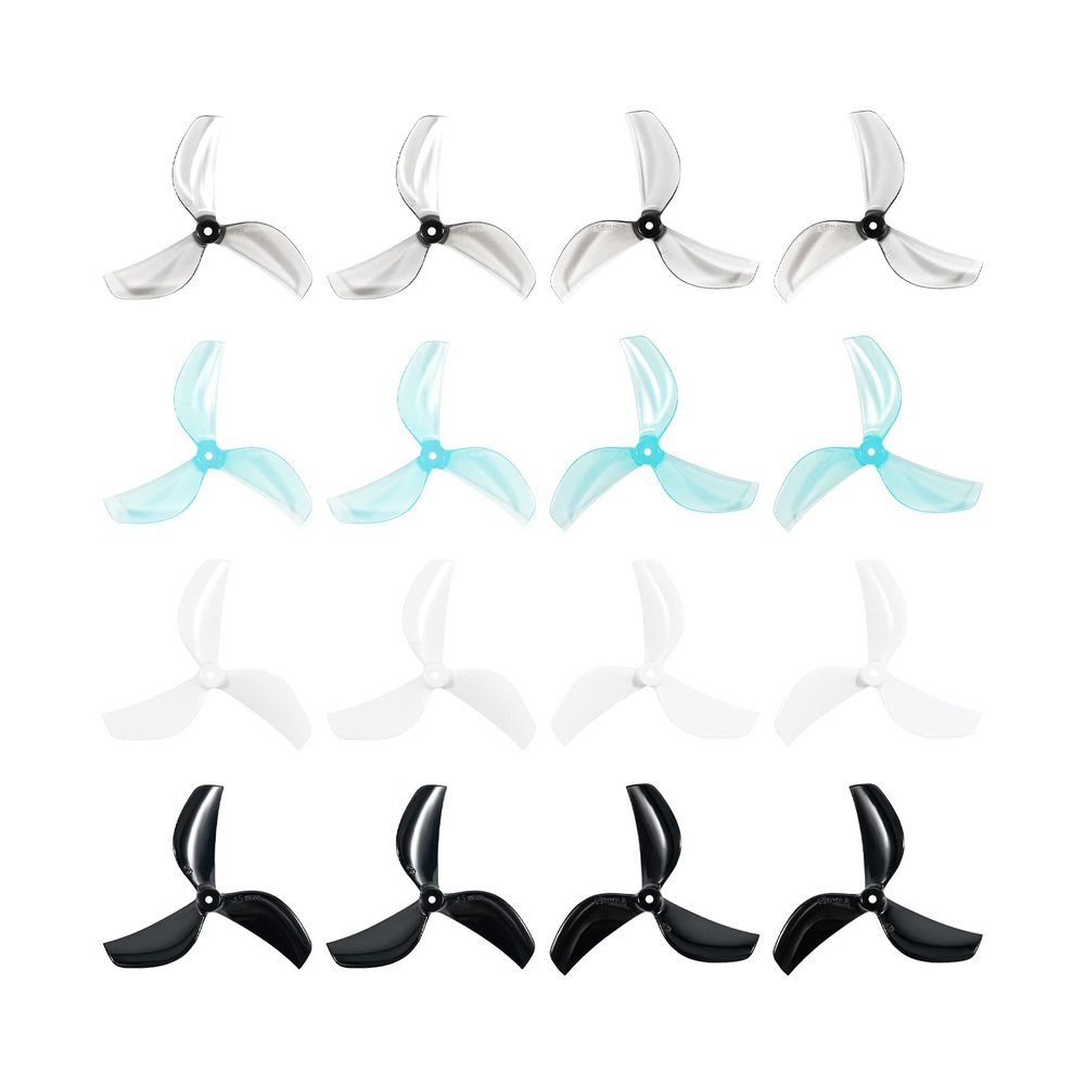 BETAFPV Gemfan 16pcs 45mm 3-Blade Whoop Drone Propeller with 1.5mm Shaft Hole Compatible for FPV Racing Like Meteor75 Pro 1S FPV Whoop Drone Quadcopter