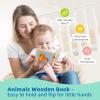 TOOKYLAND Montessori Toys for Babies 6-12 Months, 7 in 1 Learning Educational Set Wooden Toys (Includes Baby Rattle, Object Permanence Box, Wooden Book, Teething Toy and More) view 4