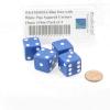 Blue Dice with White Pips Squared Corners 19mm (3/4in) Pack of 4 Wondertrail view 2
