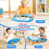 Seimome Toddlers Toys Ages 1-3, Magnetic Drawing Board, Doodle Board Pad Learning and Educational Toys for 18 Months Baby, 1-3 Yr Kids Birthday Gifts - Blue view 2