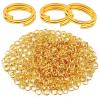 1000x Double Open Split Jump Rings Connector Loop Findings for Jewellery Making Craft Strong No Fade Bulk (12mm, Gold) view 1