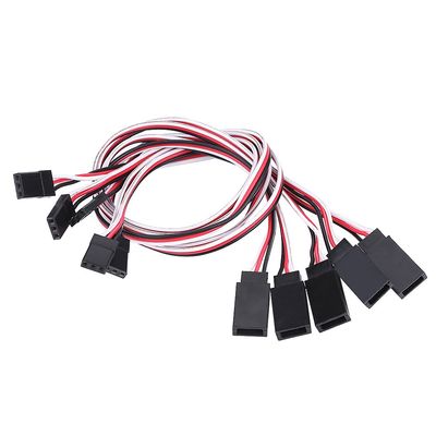 5Pcs 11.8in Remote Control Servo Extension Cord Cable Male to Female Servo Extension Wire Cable for RC JR Futaba RC Car or Airplanes