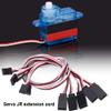 5Pcs 11.8in Remote Control Servo Extension Cord Cable Male to Female Servo Extension Wire Cable for RC JR Futaba RC Car or Airplanes view 3