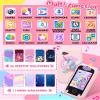 Kids Smart Phone for Girls Unicorns Gifts for Girls Toys 8-10 Years Old Phone Touchscreen Learning Toy Christmas Birthday Gifts for 3 4 5 6 7 8 9 Year Old with 8G Memory Card view 2