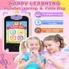 Kids Smart Phone for Girls Unicorns Gifts for Girls Toys 8-10 Years Old Phone Touchscreen Learning Toy Christmas Birthday Gifts for 3 4 5 6 7 8 9 Year Old with 8G Memory Card view 3