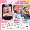 Kids Smart Phone for Girls Unicorns Gifts for Girls Toys 8-10 Years Old Phone Touchscreen Learning Toy Christmas Birthday Gifts for 3 4 5 6 7 8 9 Year Old with 8G Memory Card view 4