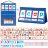 KIKIGOAL CVC Word Builder Desktop Pocket Chart Tent Cards Kit Phonics Games Flash Cards for Preschool Kindergarten Classroom Spelling Educational Toy for Kids Autism Special Education view 1