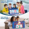 KIKIGOAL CVC Word Builder Desktop Pocket Chart Tent Cards Kit Phonics Games Flash Cards for Preschool Kindergarten Classroom Spelling Educational Toy for Kids Autism Special Education view 2