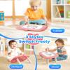 Seimome Magnetic Drawing Board, Toddler Girl Toys for 1-3 Year Old, Doodle Board Learning and Educational Kids Toys for 1 2 3 Year Old Baby Birthday GIF- Pink view 2