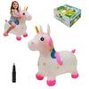 HotMax Unicorn Bouncy Horse Toys for 2 Year Old Girl, Toddlers Bouncing Animals, Ride on Rubber Jumping Toys for Baby Girl or Boy 1st Birthday Gift for 2 3 4 Year Old (Pink Transparent Unicorn) view 1
