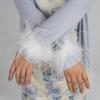 AIBEARTY Women's Feather Cuff Wrist Sleeves Bracelets Watch Patting Circle Slap Ring Bangle for Wrist Hair Accessory Party Costume view 3