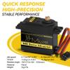 Miuzei MG996R 55g Metal Gear Torque Digital Servo Motor for RC Helicopter Car Boat Robot (6 Pack) view 3